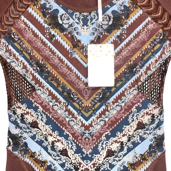 NWT Free People Out of Africa Mini Dress Bodycon Small - Picture 12 of 14